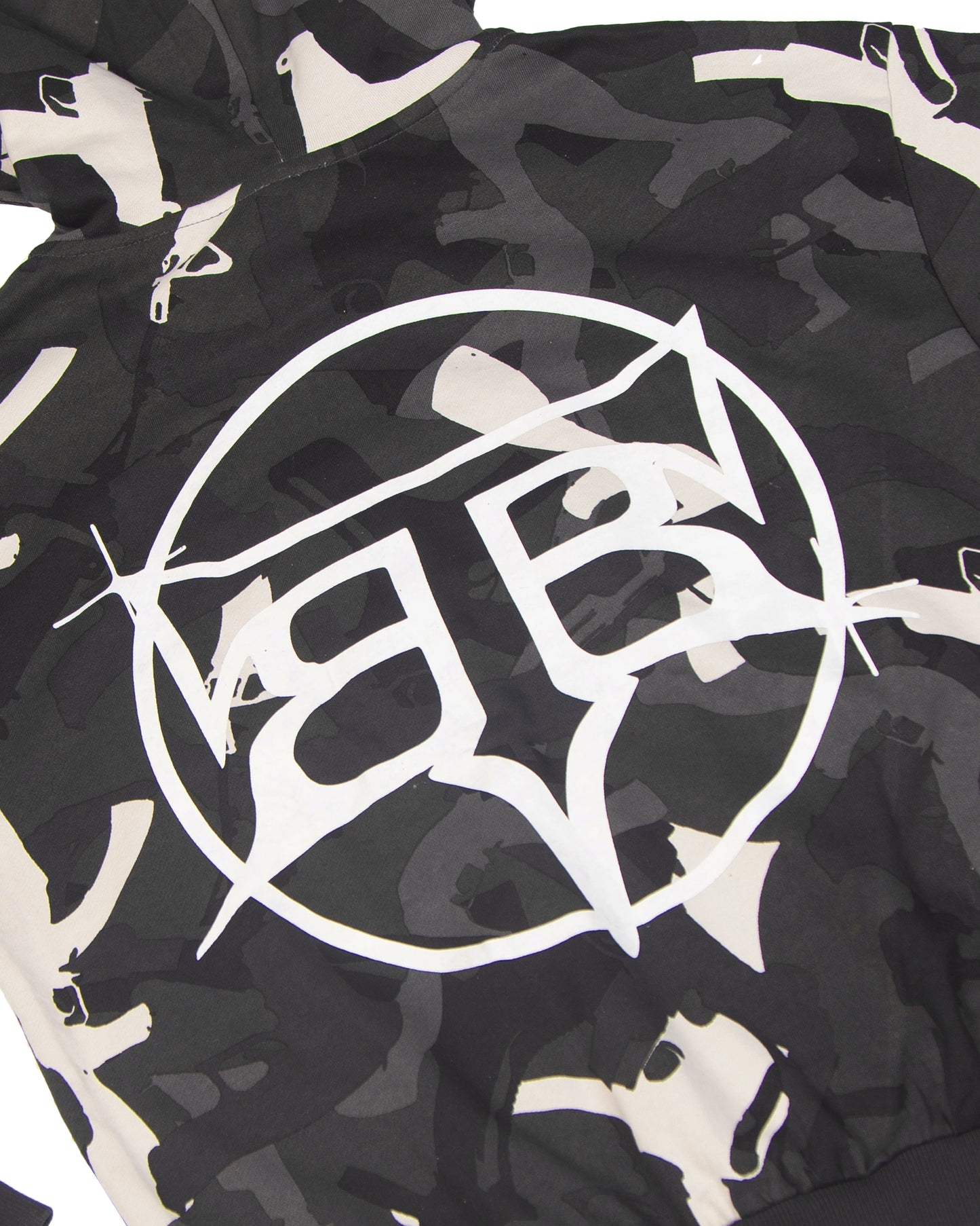 SUDADERA - NEGRO - CAMO - AMOR DE BARRIO