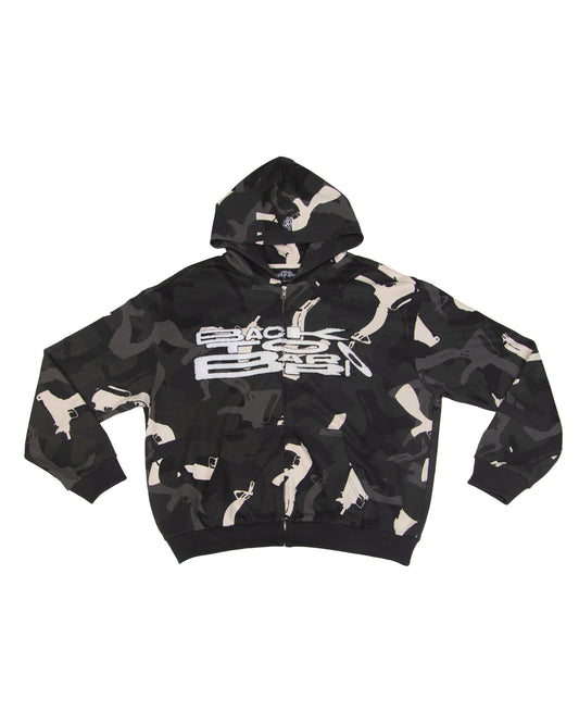SUDADERA - NEGRO - CAMO - AMOR DE BARRIO