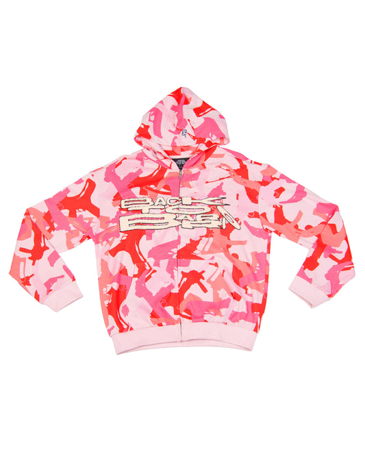 SUDADERA - ROSA - CAMO - AMOR DE BARRIO