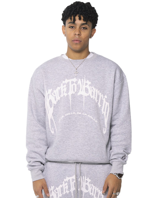 BTB - EL BARRIO - CREWNECK - GREY